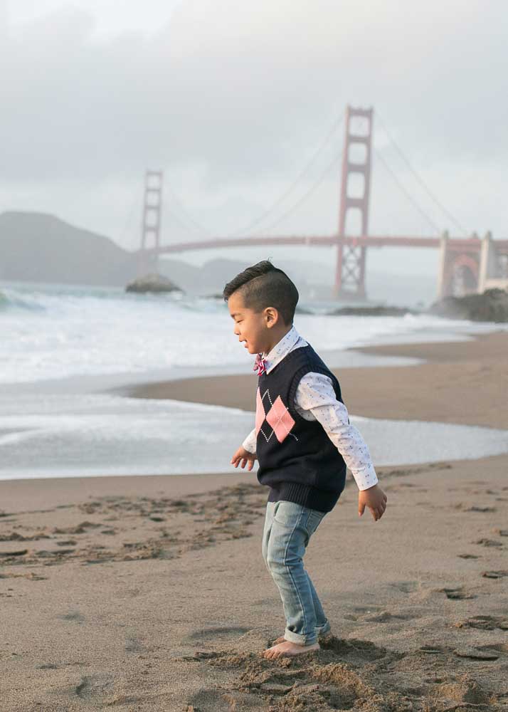 San Francisco Maternity Photographer, Baker Beach, Golden Gate Bridge