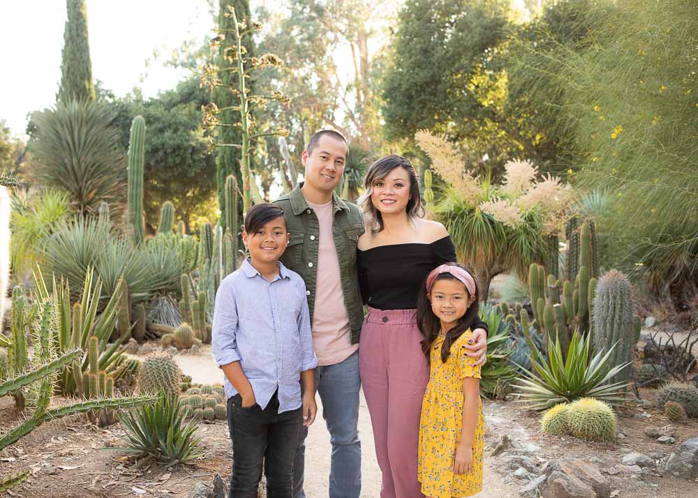 Arizona Cactus Garden, Stanford University, Family Session