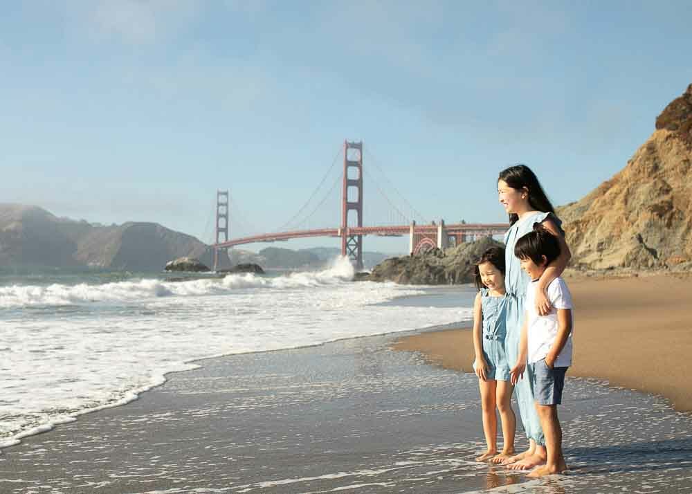 Baker Beach, Golden Gate Bridge Family Photographer