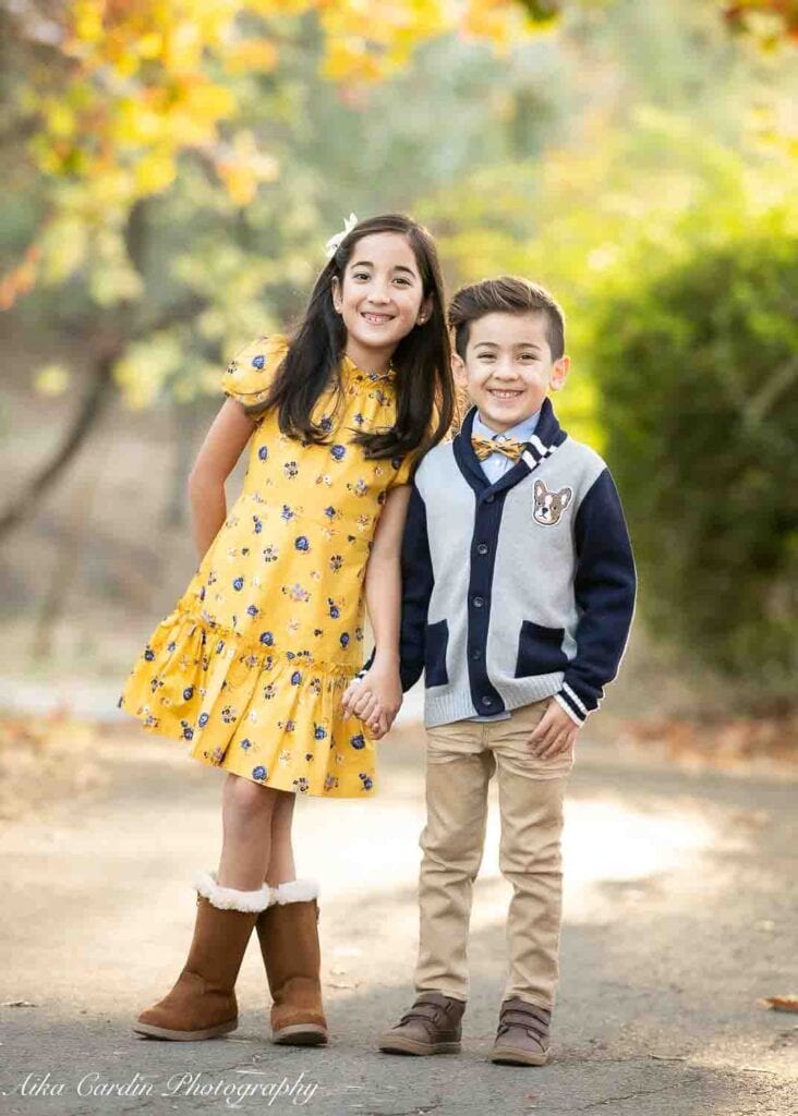 Bay Area Fall colors Holiday Family session