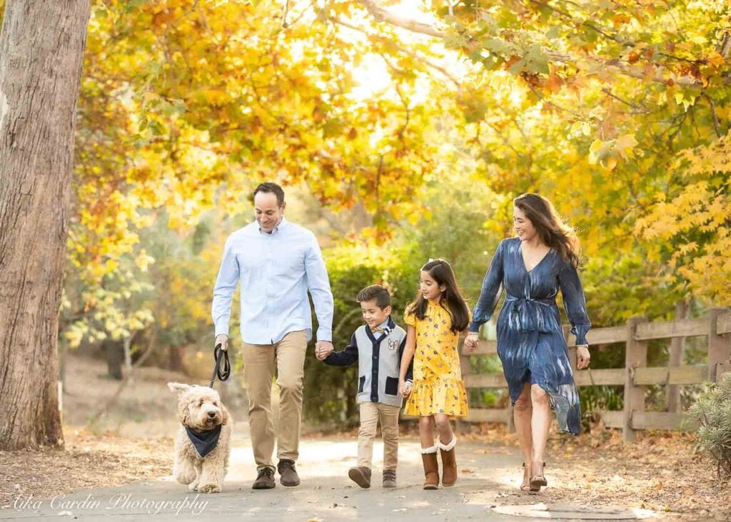 Bay Area Fall colors Holiday Family session