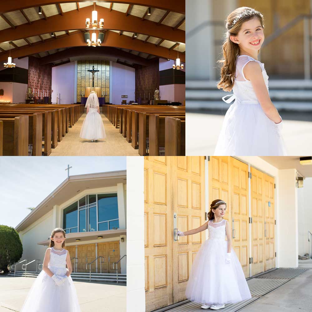 First Communion photo session in Danville