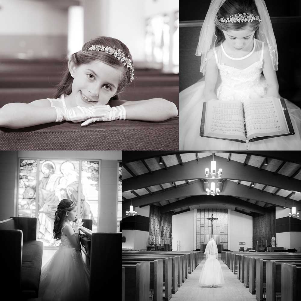 First Communion photo session in Danville